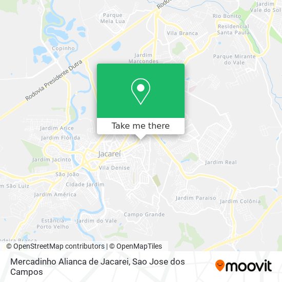 Mercadinho Alianca de Jacarei map