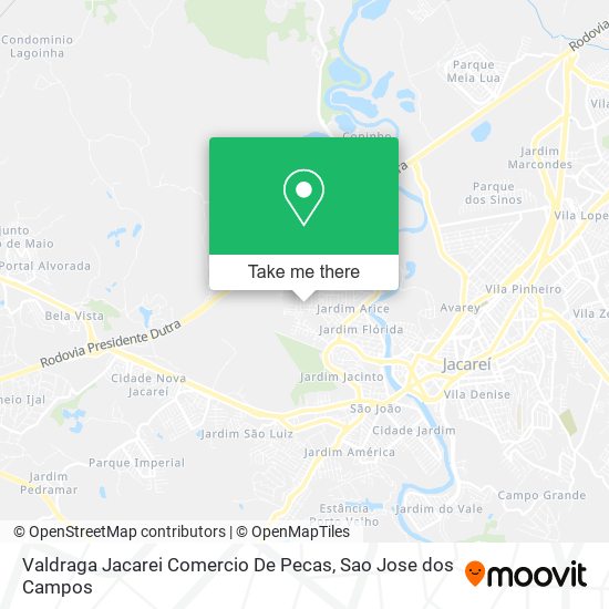 Valdraga Jacarei Comercio De Pecas map