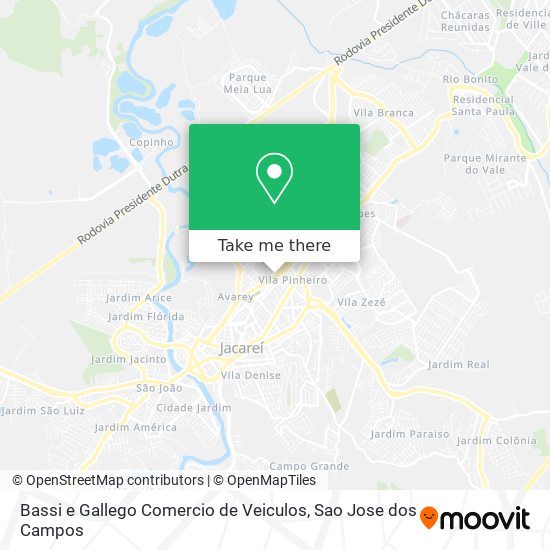 Bassi e Gallego Comercio de Veiculos map