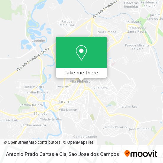 Antonio Prado Cartas e Cia map