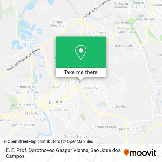 E. E. Prof. Dorothoveo Gaspar Vianna map