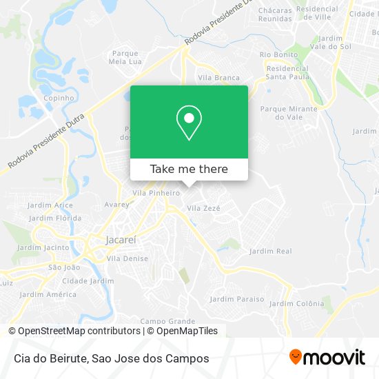 Cia do Beirute map