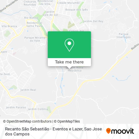 Recanto São Sebastião - Eventos e Lazer map