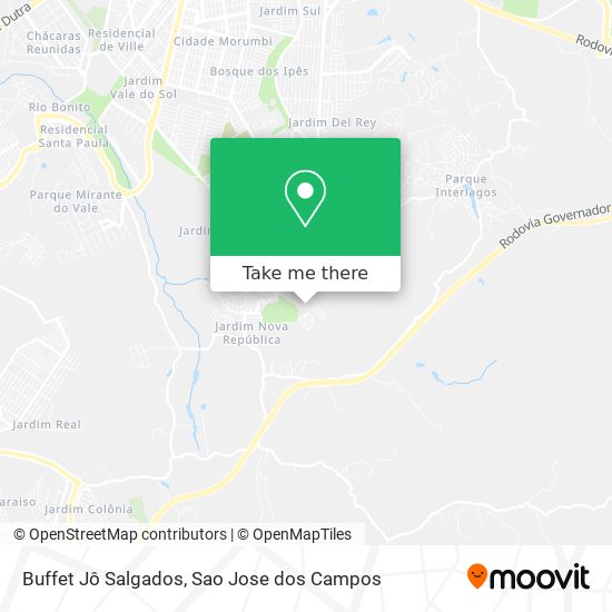 Buffet Jô Salgados map