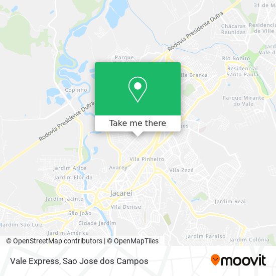 Vale Express map