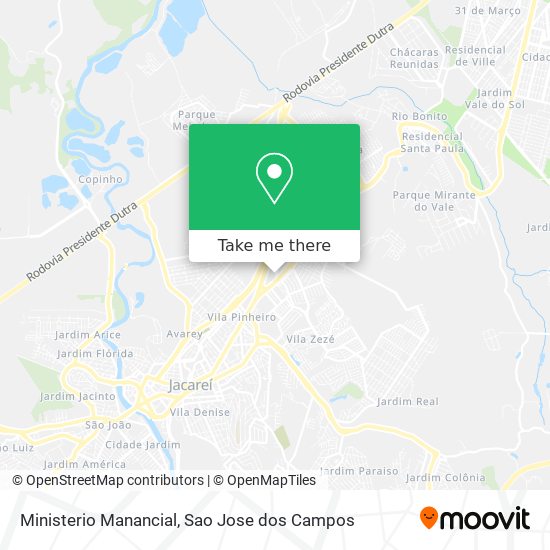 Ministerio Manancial map