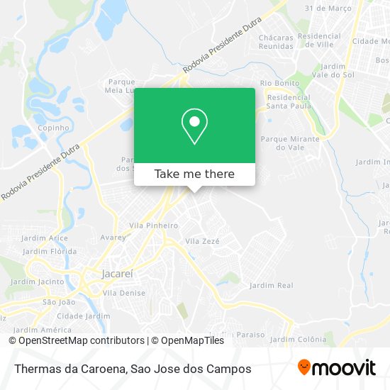 Thermas da Caroena map