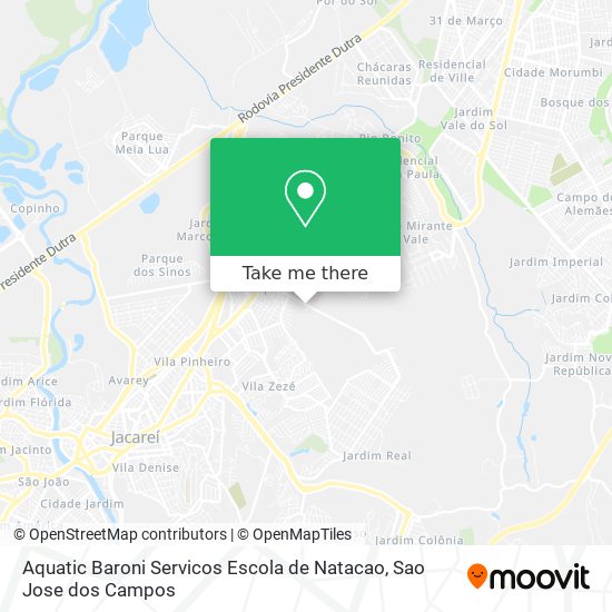 Aquatic Baroni Servicos Escola de Natacao map