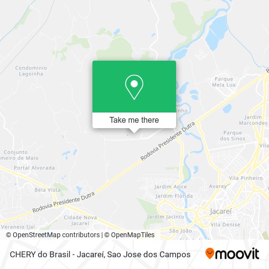 CHERY do Brasil - Jacareí map