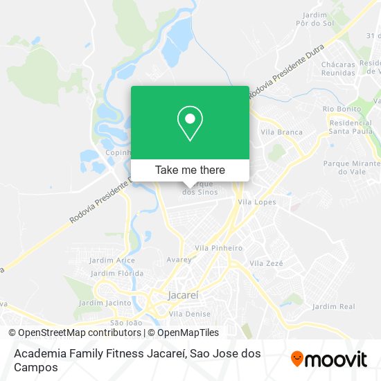 Academia Family Fitness Jacareí map