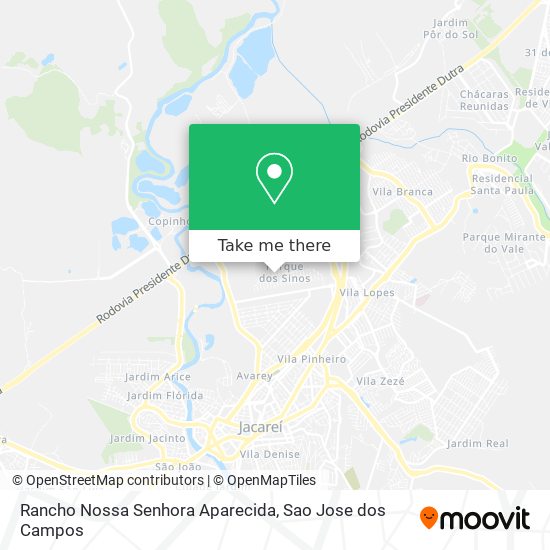Rancho Nossa Senhora Aparecida map