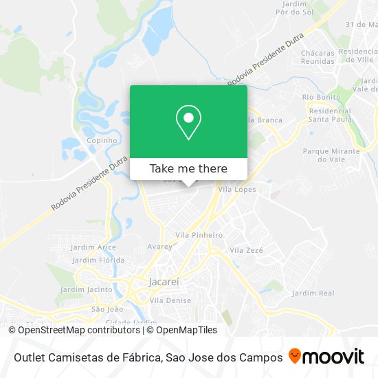 Outlet Camisetas de Fábrica map