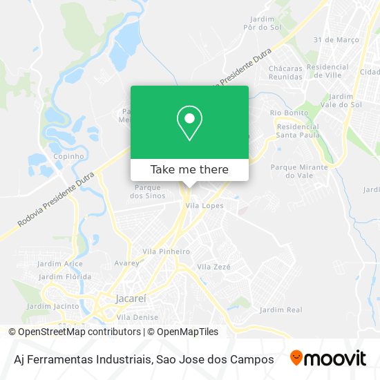 Aj Ferramentas Industriais map