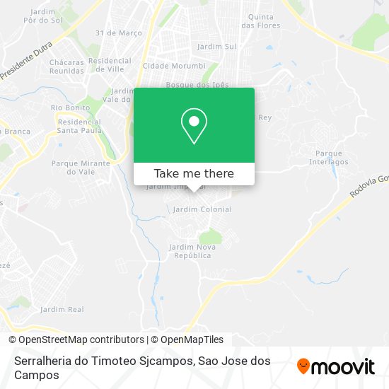 Serralheria do Timoteo Sjcampos map