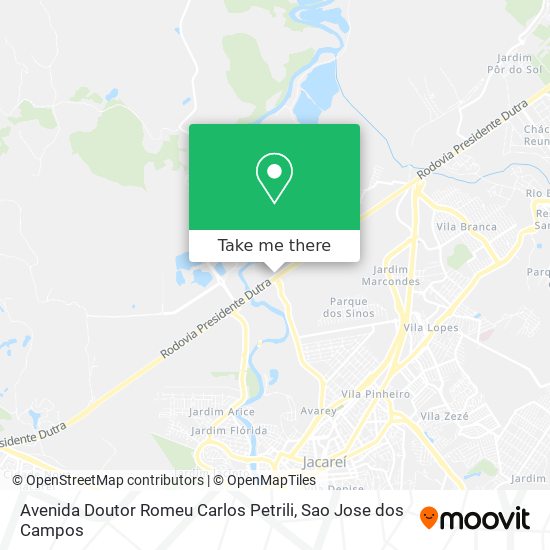 Avenida Doutor Romeu Carlos Petrili map