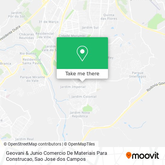 Geovani & Junio Comercio De Materiais Para Construcao map