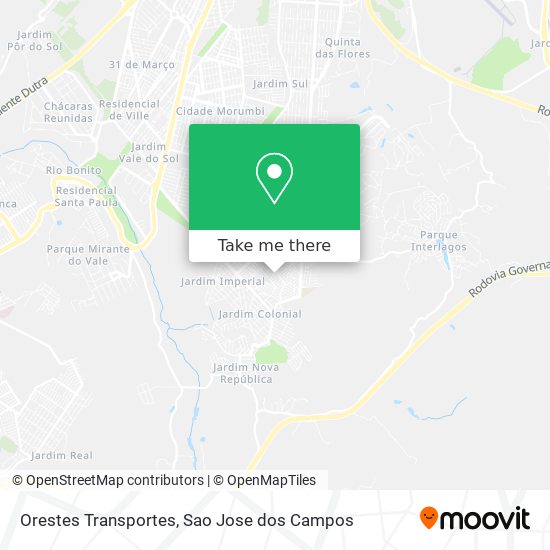 Orestes Transportes map