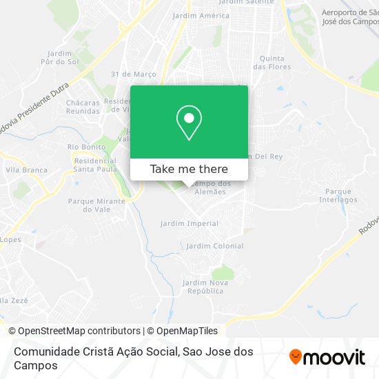 Comunidade Cristã Ação Social map