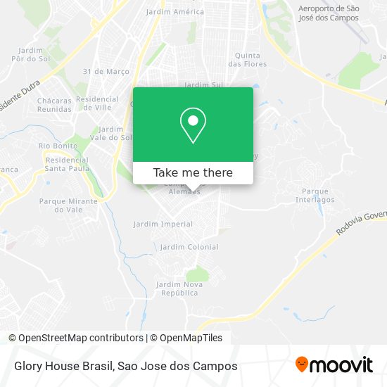 Mapa Glory House Brasil
