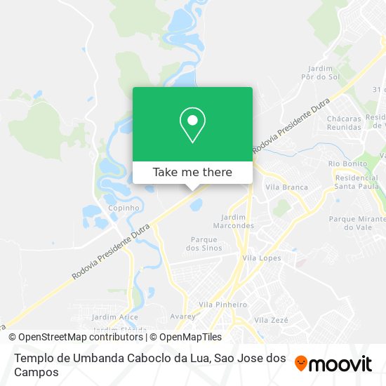 Templo de Umbanda Caboclo da Lua map