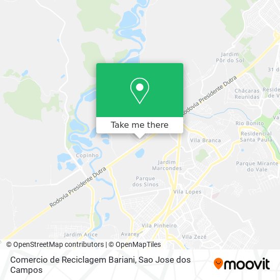 Comercio de Reciclagem Bariani map