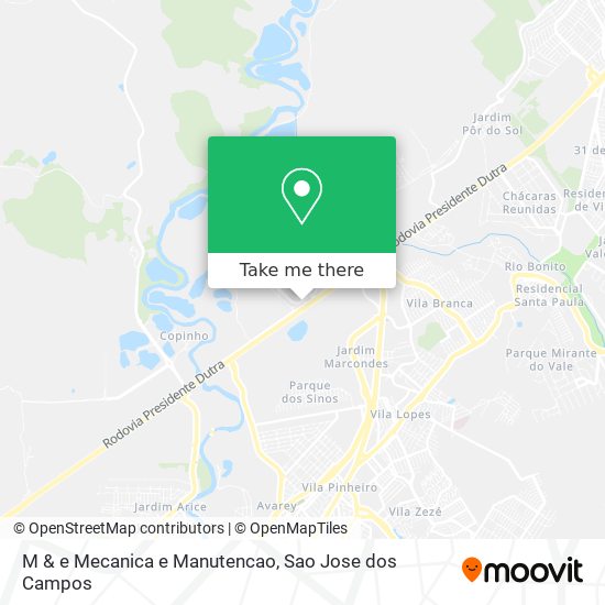 M & e Mecanica e Manutencao map