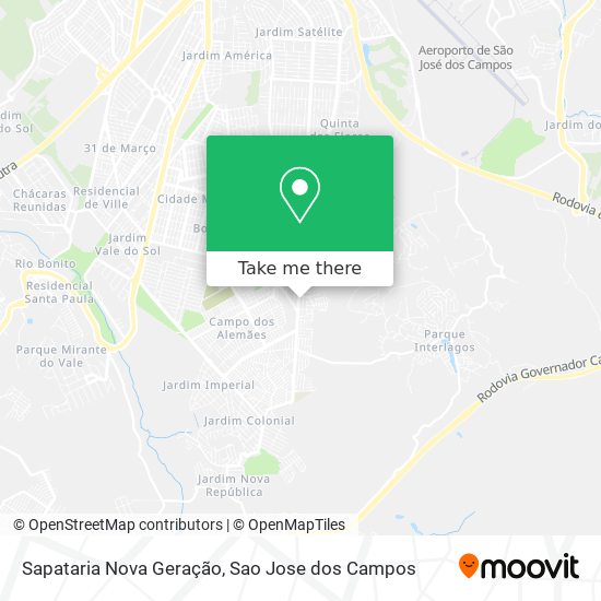 Sapataria Nova Geração map