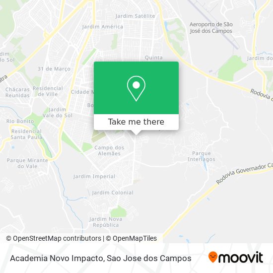 Academia Novo Impacto map