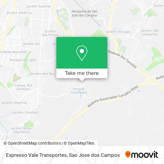 Expresso Vale Transportes map