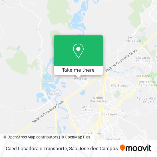 Caed Locadora e Transporte map