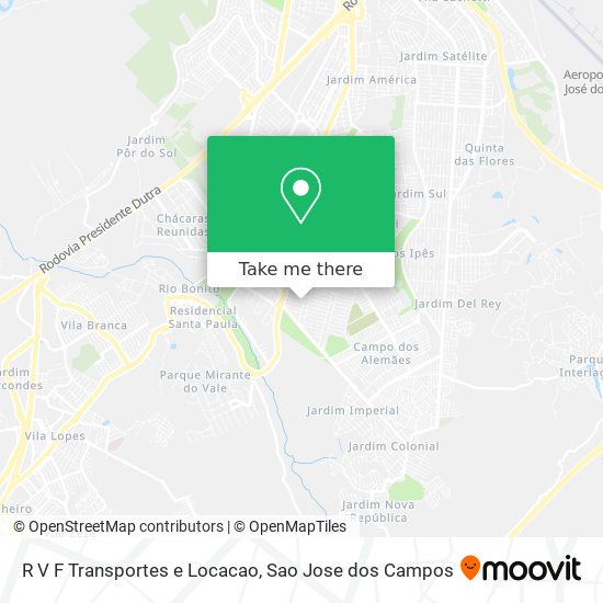 R V F Transportes e Locacao map