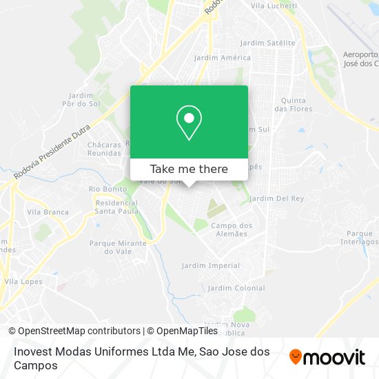 Inovest Modas Uniformes Ltda Me map