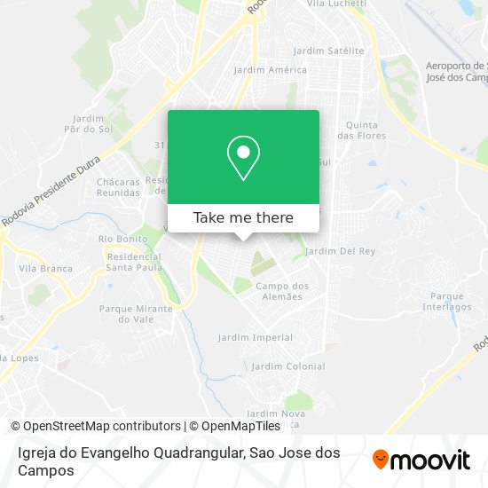 Mapa Igreja do Evangelho Quadrangular