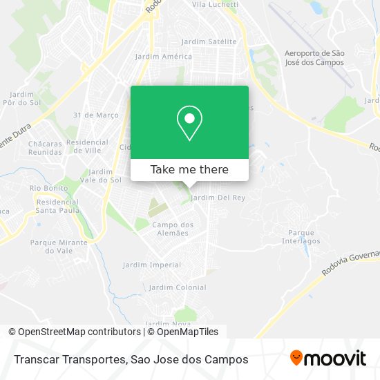 Transcar Transportes map