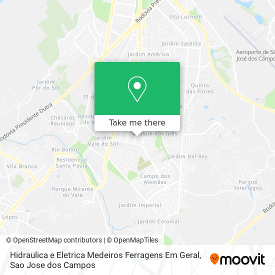 Hidraulica e Eletrica Medeiros Ferragens Em Geral map
