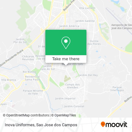 Inova Uniformes map