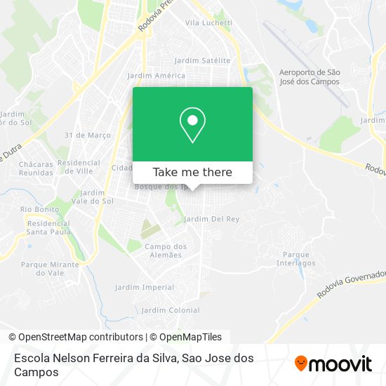 Mapa Escola Nelson Ferreira da Silva