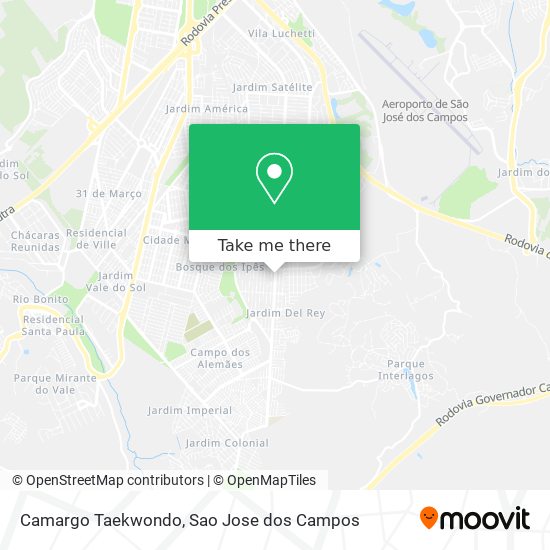 Camargo Taekwondo map
