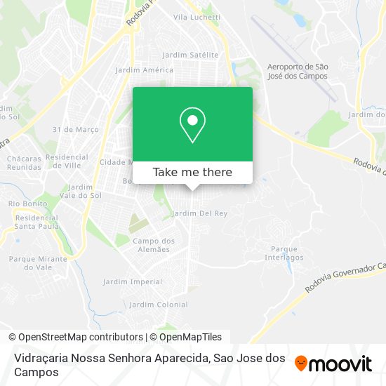 Mapa Vidraçaria Nossa Senhora Aparecida