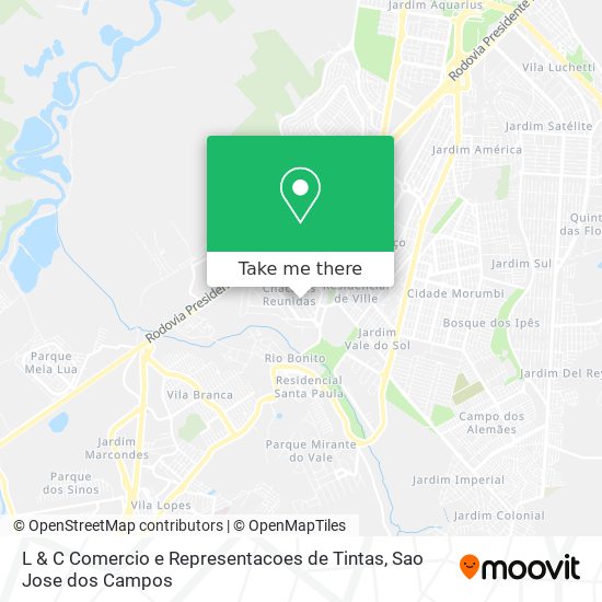 L & C Comercio e Representacoes de Tintas map