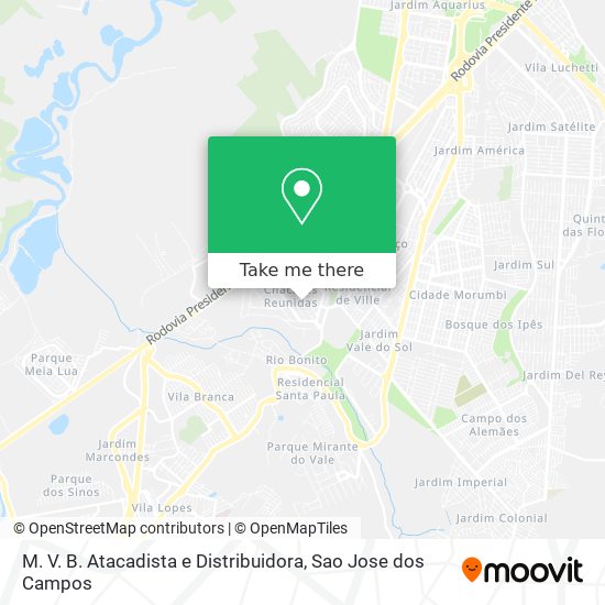 M. V. B. Atacadista e Distribuidora map