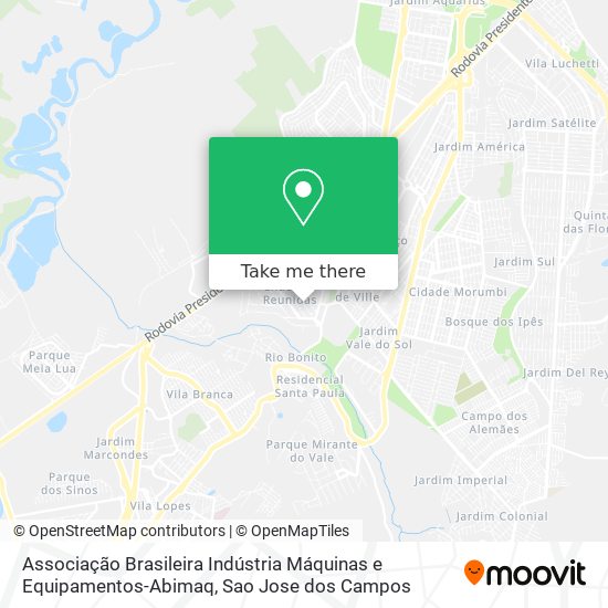 Associação Brasileira Indústria Máquinas e Equipamentos-Abimaq map