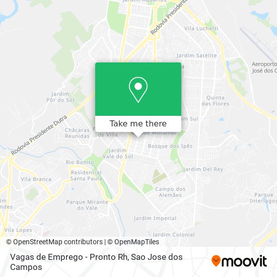 Vagas de Emprego - Pronto Rh map