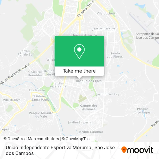 Uniao Independente Esportiva Morumbi map