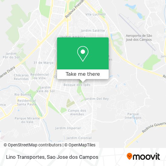 Lino Transportes map