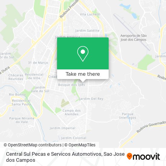 Central Sul Pecas e Servicos Automotivos map