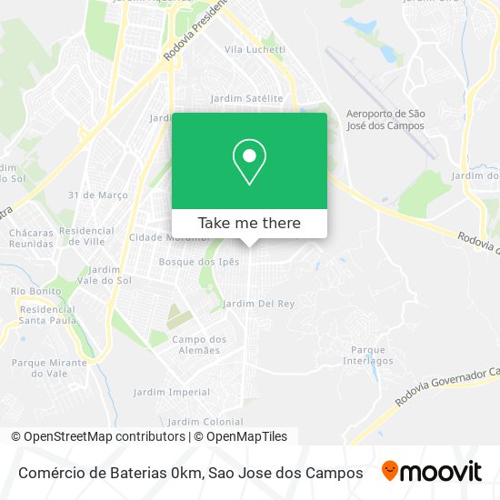 Comércio de Baterias 0km map