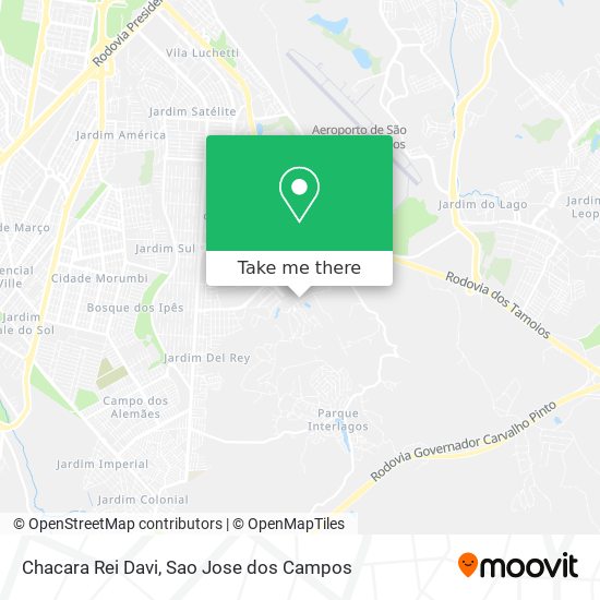 Chacara Rei Davi map