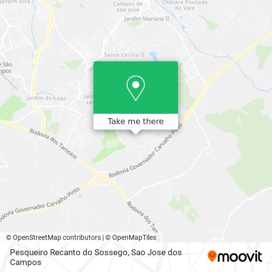 Mapa Pesqueiro Recanto do Sossego