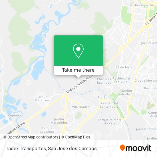 Tadex Transportes map